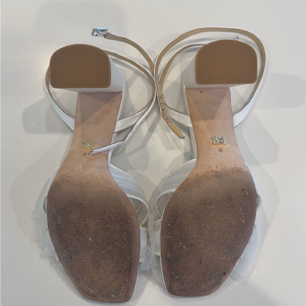 Badgley Mischka Tess Block Heel with Poof 8 - Picture 8 of 9
